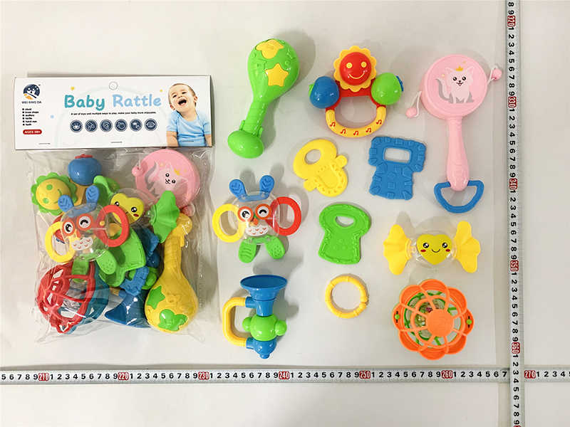 Baby Teether Rattle 11pcs