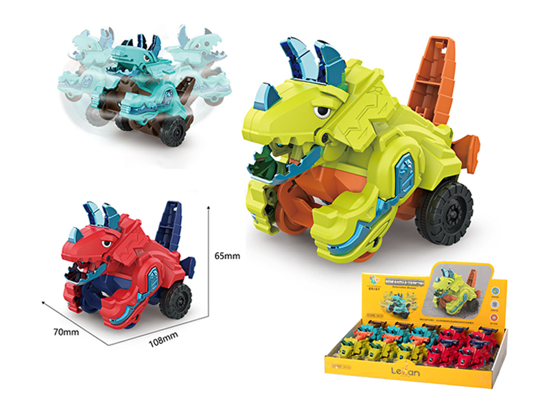 Friction Transformable Dinosaur Car 10PCS