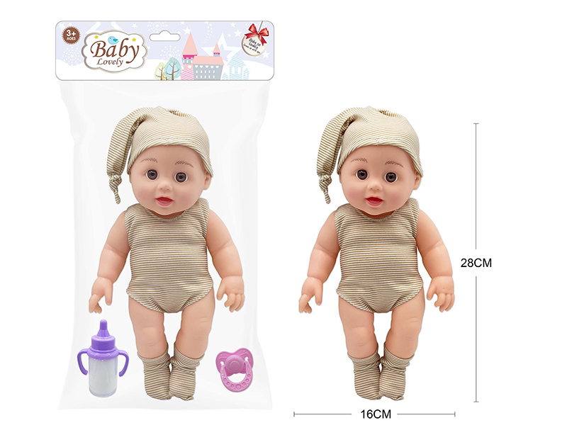 12 Inch Vinyl Doll With Accessories