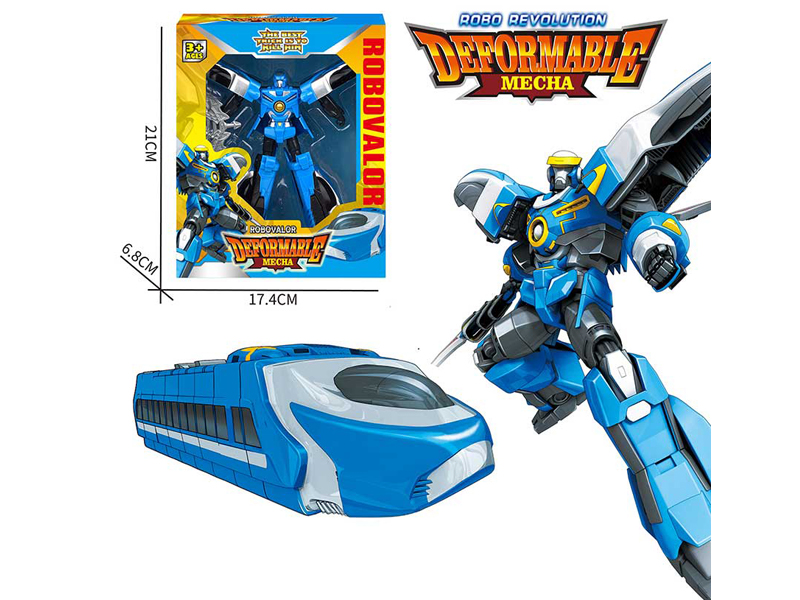 Transformable Vigorous Warrior Train Robot