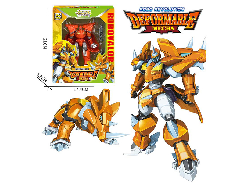 Transformable Vigorous Warrior Iron Rhino Robot