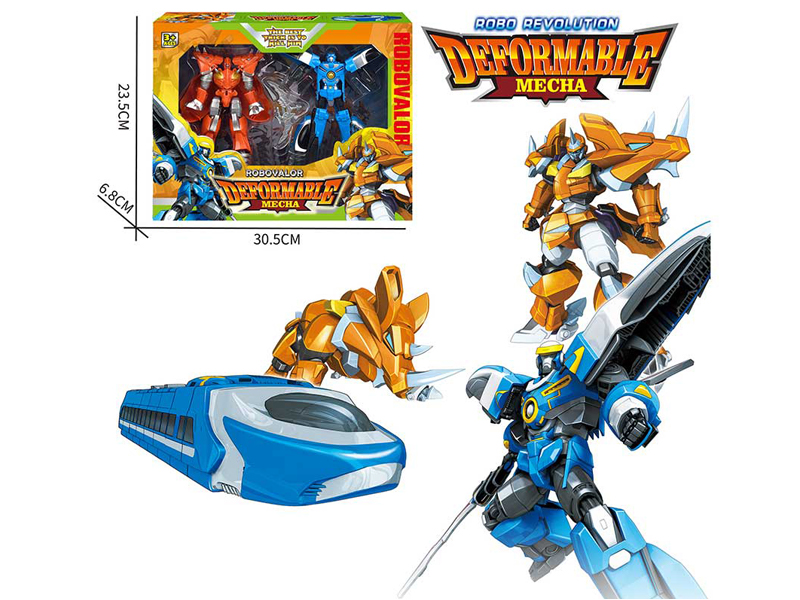 Transformable Vigorous Warrior Robot 2PCS