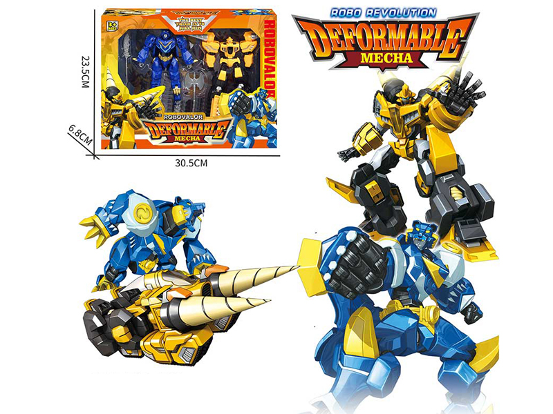 Transformable Vigorous Warrior Robot 2PCS