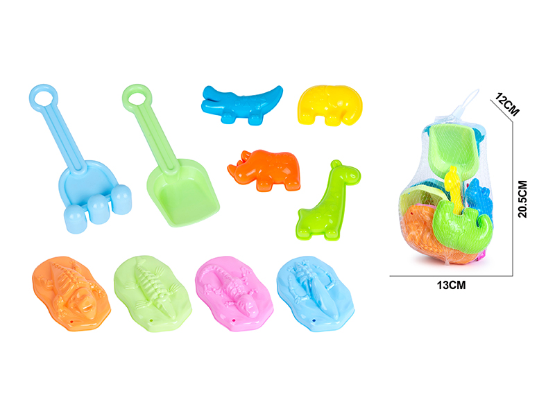 10PCS Dinosaur Fossil Sand Mold Set