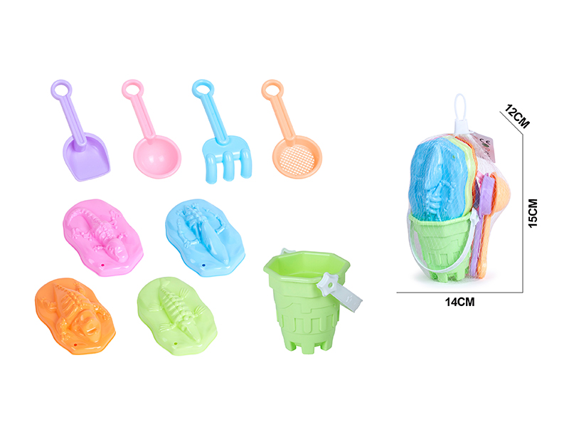 9PCS Dinosaur Fossil Sand Mold Set