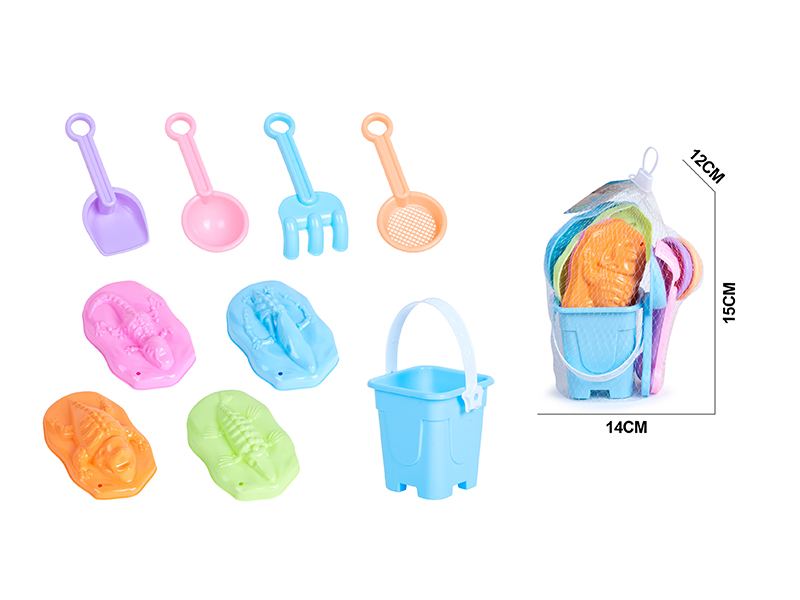 9PCS Dinosaur Fossil Sand Mold Set