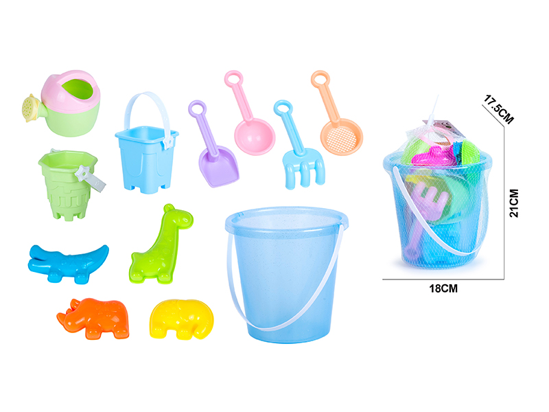 12PCS Beach Bucket Beach Car Toy