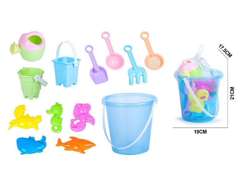 13PCS Beach Bucket Beach Car Toy