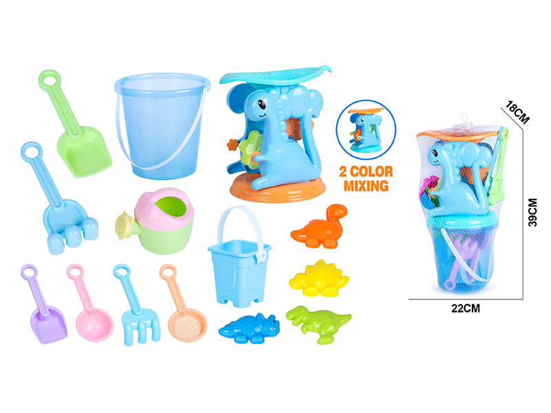 12PCS Dinosaur Hourglass Beach Toy