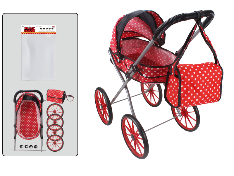 Self-Assembling Toy Baby Stroller(EVA Wheel) + Storage Bag
