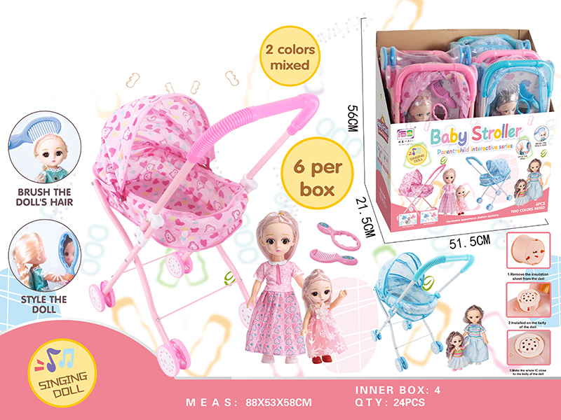 Baby Stroller Toy + Parent-Child Doll(10