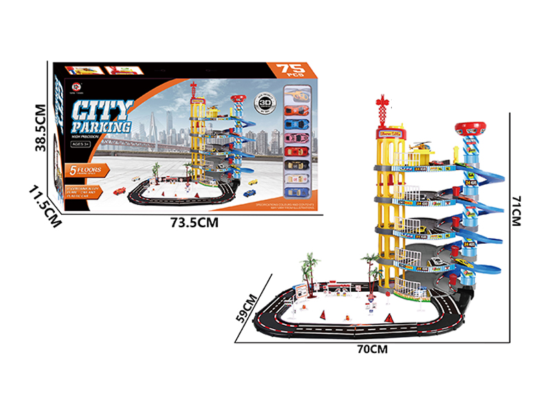 Parking Lot+4 Slide Cars+3 Alloy Slide Cars+Aircraft