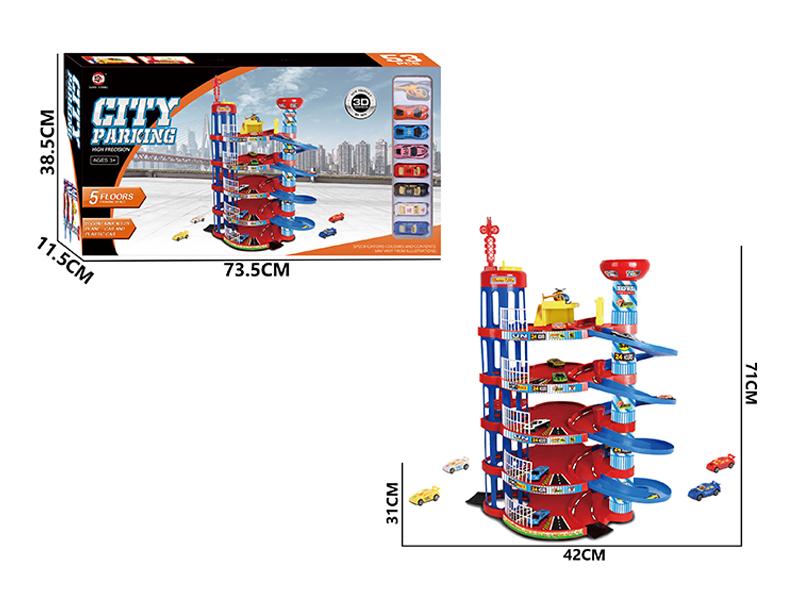 Parking Lot+4 Slide Car+3 Alloy Slide Car+Aircraft