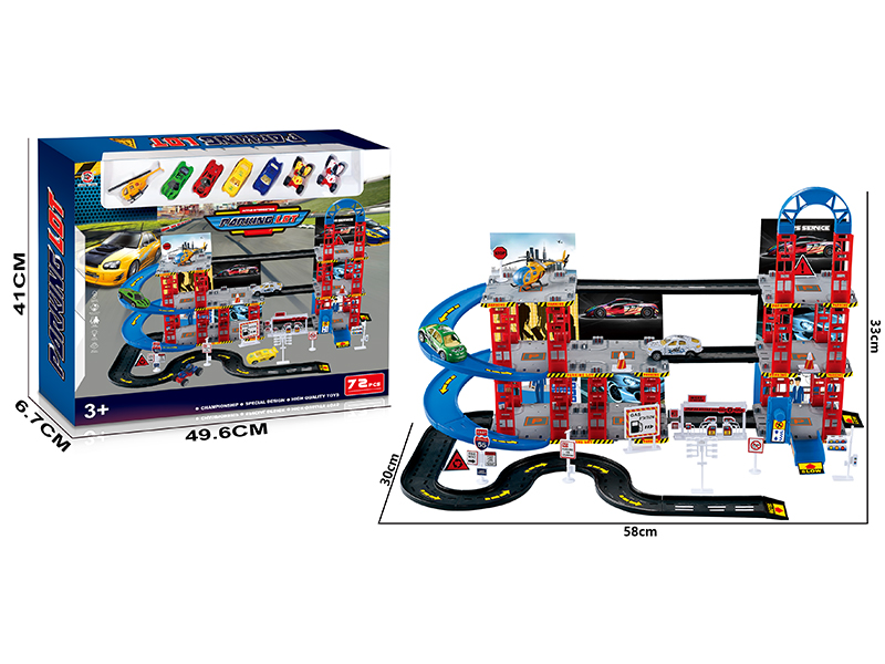 Parking Lot+Alloy Slide Car+Simulation Slide Car+Slide Motorcycle+Alloy Airplane
