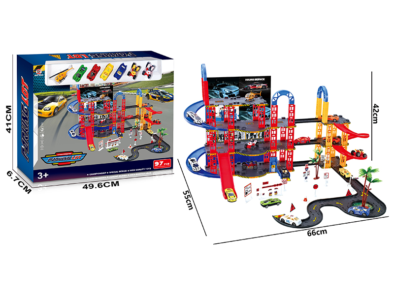 Parking Lot+Alloy Slide Car+Simulation Slide Car+Slide Motorcycle+Alloy Airplane