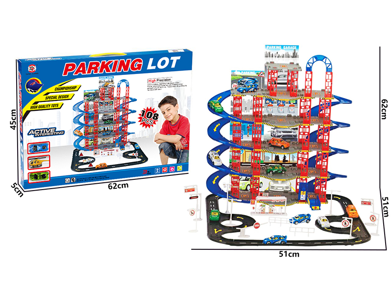 Parking Lot+2 Alloy Car+Airplane
