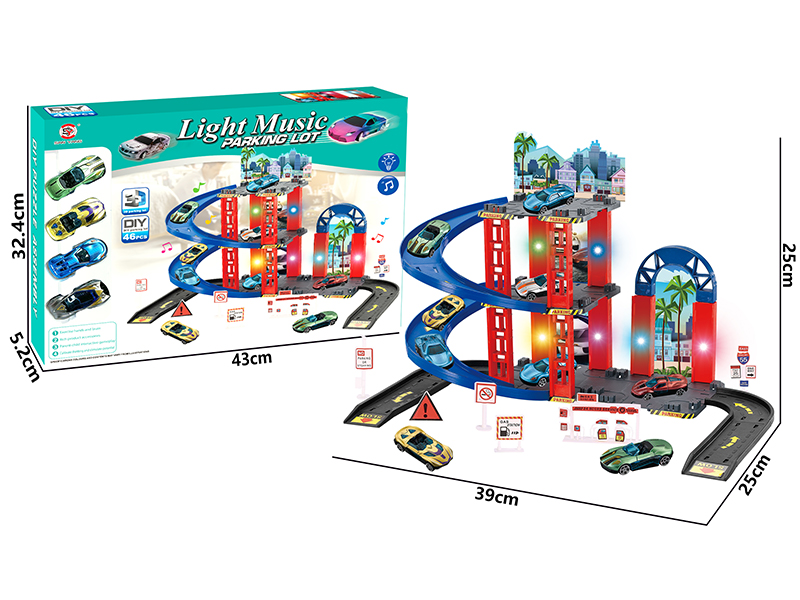 Parking Lot+4 Simulation Slide Car