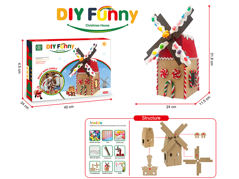 DIY Christmas Windmill House