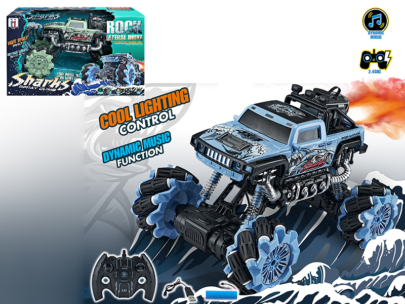 2.4G Remote Control Spray Drift Climbing Car With Light And Music