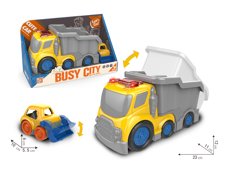 Cartoon Friction Engineering Soil Truck
