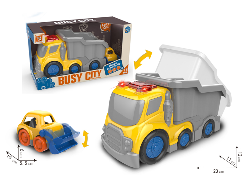 Cartoon Friction Engineering Soil Truck