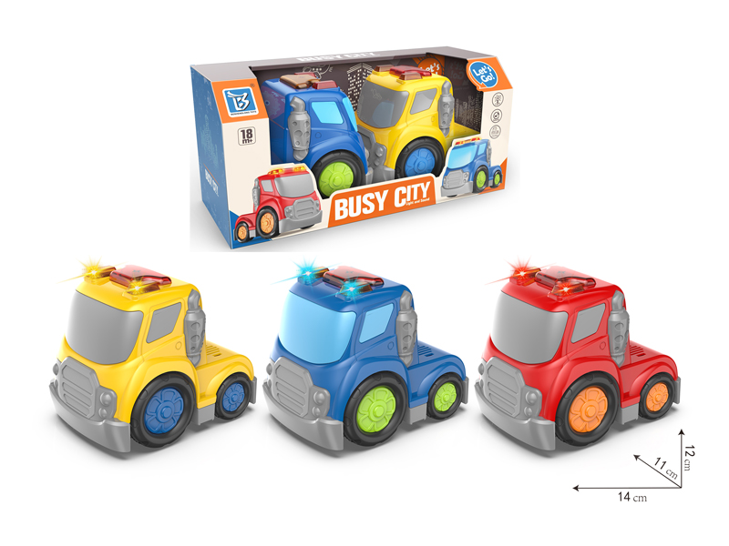 2PCS Cartoon Friction Truck Head