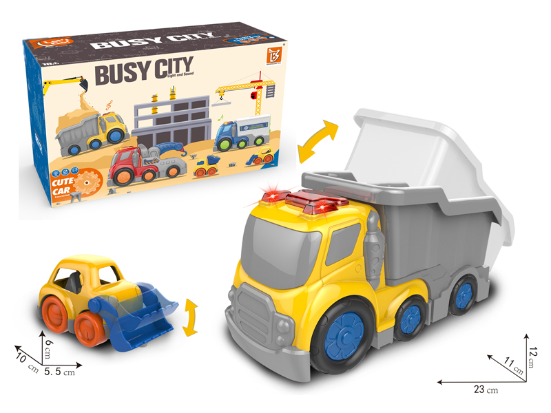 Cartoon Friction Engineering Soil Truck