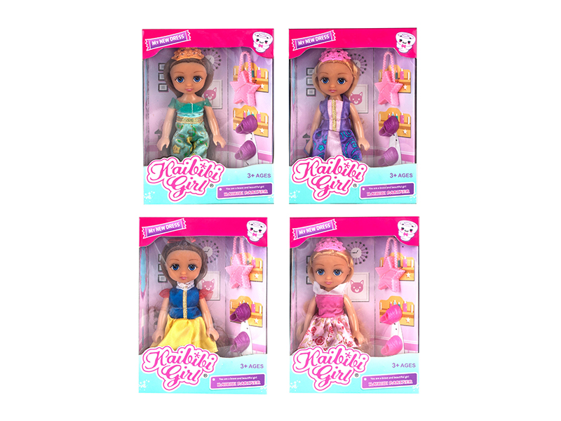 6 Inch Solid Doll Set