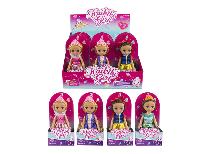 6 Inch Solid Girl Doll(12PCS)