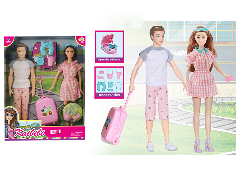 11.5 Inch Solid Doll Travel Theme
