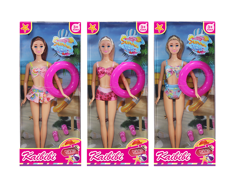 11.5 Inch Solid Doll Beach Swimming Theme