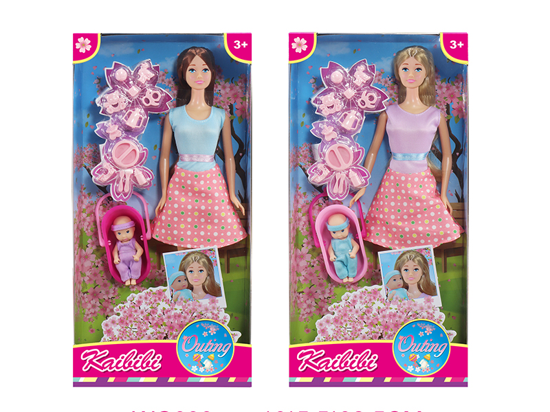 11.5 Inch Solid Doll Outing Theme