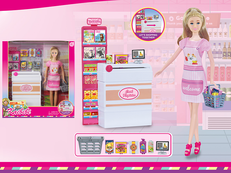 11.5 Inch Solid Doll Supermarke Theme