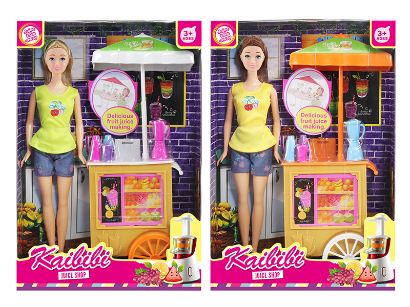 11.5 Inch Solid Doll Juice Shop Theme