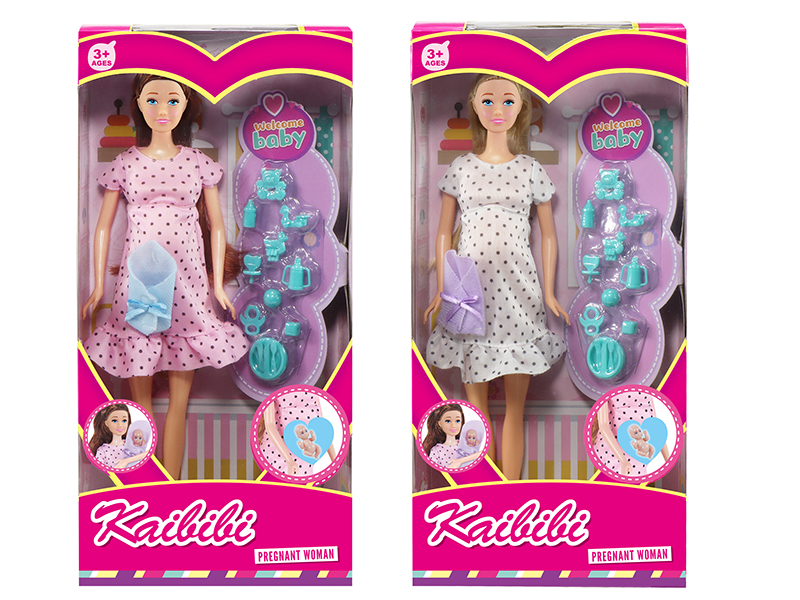 11.5 Inch Solid Doll Pregnant Woman Theme