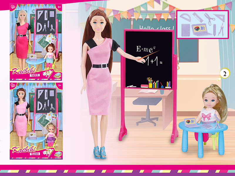 11.5 Inch Solid Doll Teacher Theme