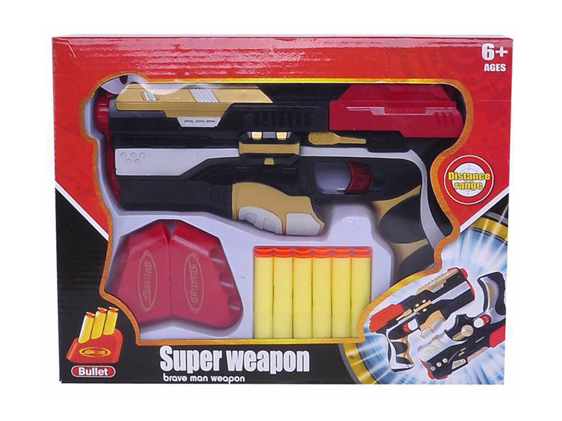 Solid Painted EVA Soft Bullet Gun Toy