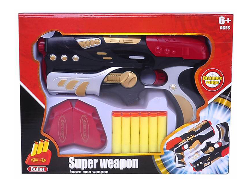 Solid Painted EVA Soft Bullet Gun Toy