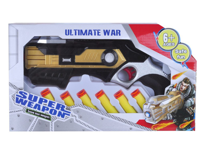 Solid Painted EVA Soft Bullet Gun Toy