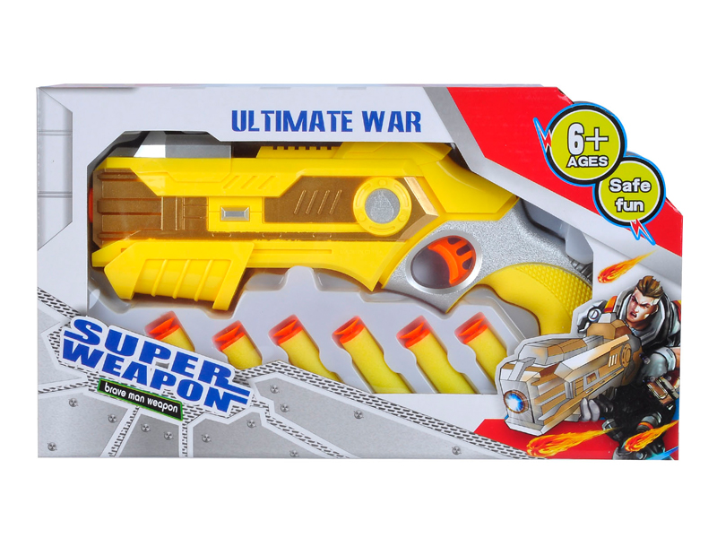 Solid Painted EVA Soft Bullet Gun Toy