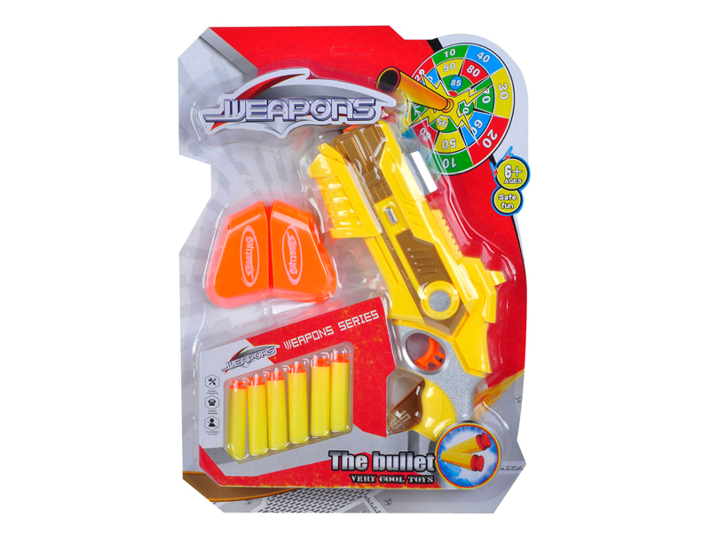 Solid Painted EVA Soft Bullet Gun Toy