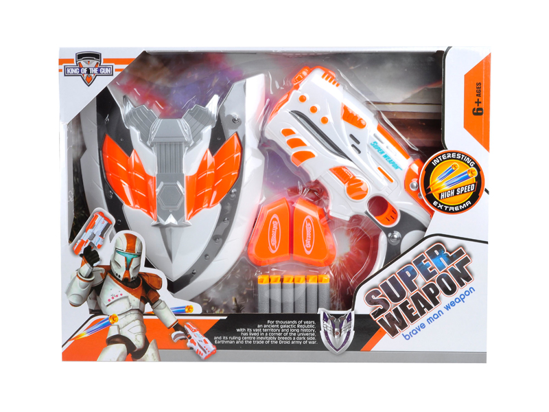 EVA Soft Bullet Gun Toy+Shield
