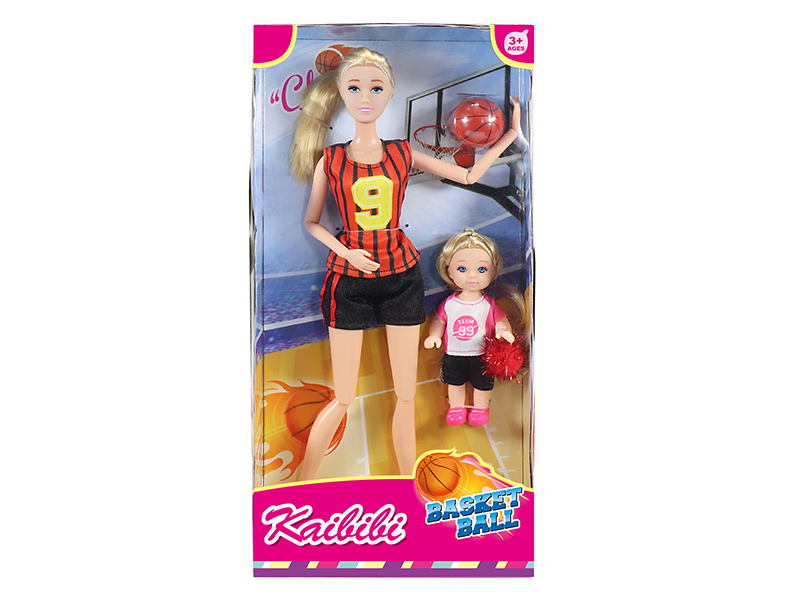 11.5 Inch Solid Doll Basketball Theme