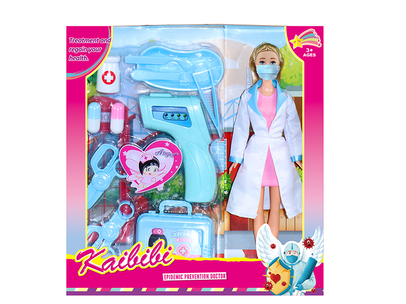 11.5 Inch Solid Doll Epidemic Prevention Doctor Set