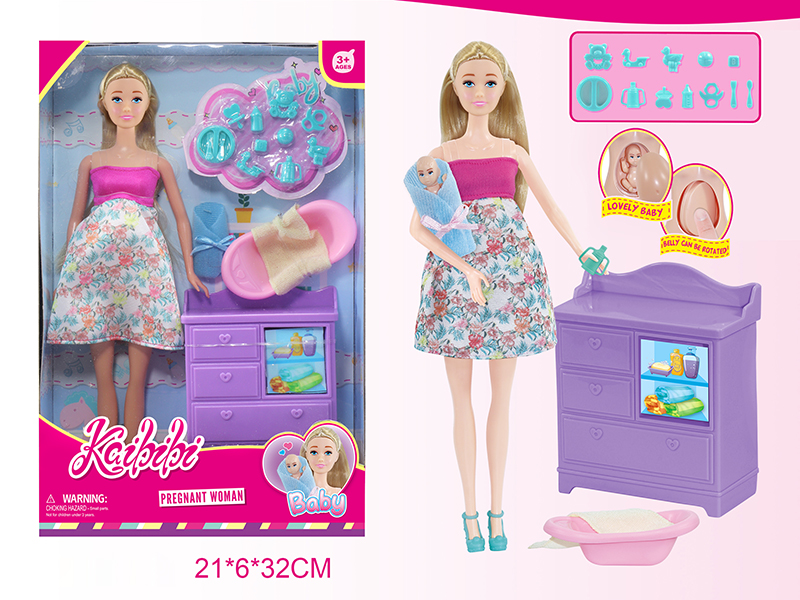 11 Inch Doll Pregnant Woman Set