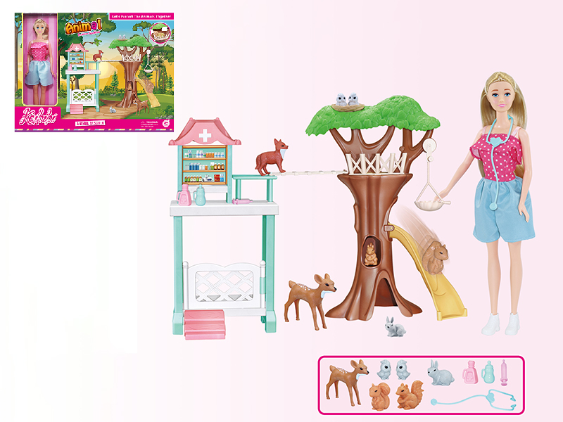11 Inch Doll Animal Rescuer Set
