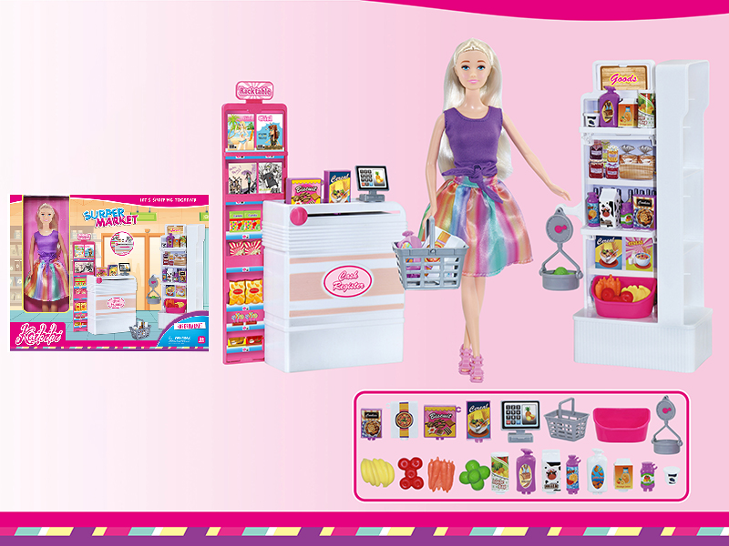 11 Inch Doll Supermarket Set