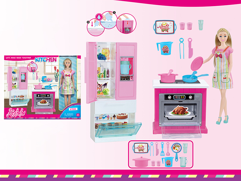 11 Inch Doll Kitchen Set