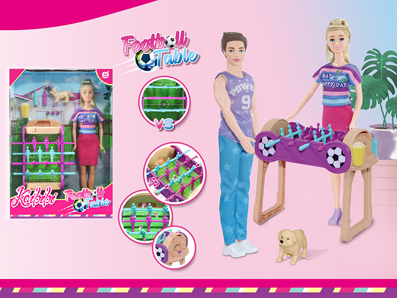 11 Inch Doll Football Table Set