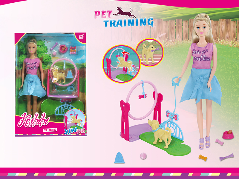 11 Inch Doll Pet Training Set